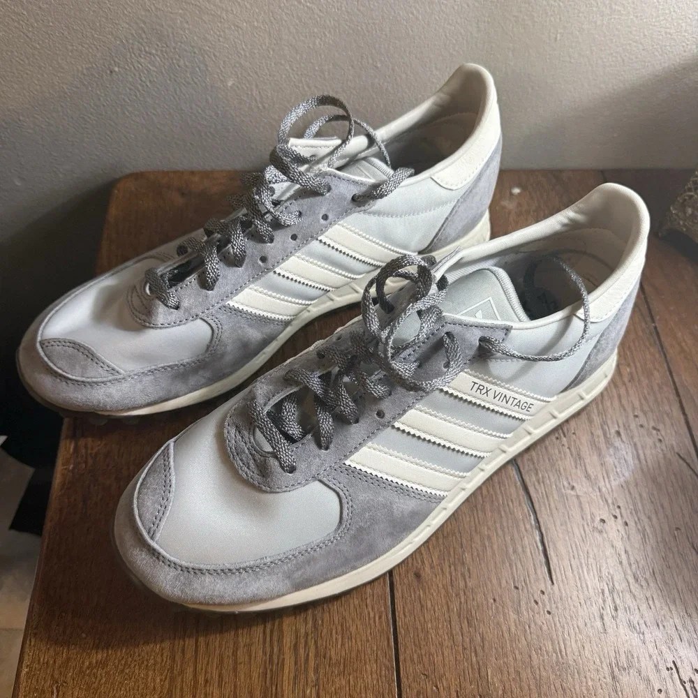 Adidas TRX Vintage Shoes - Gray/Chalk White - Men's Size 9.5 (IG5070)